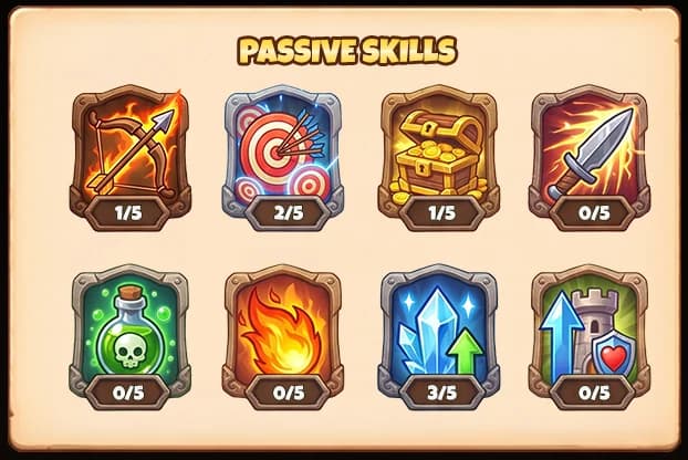 Passive skills paneli