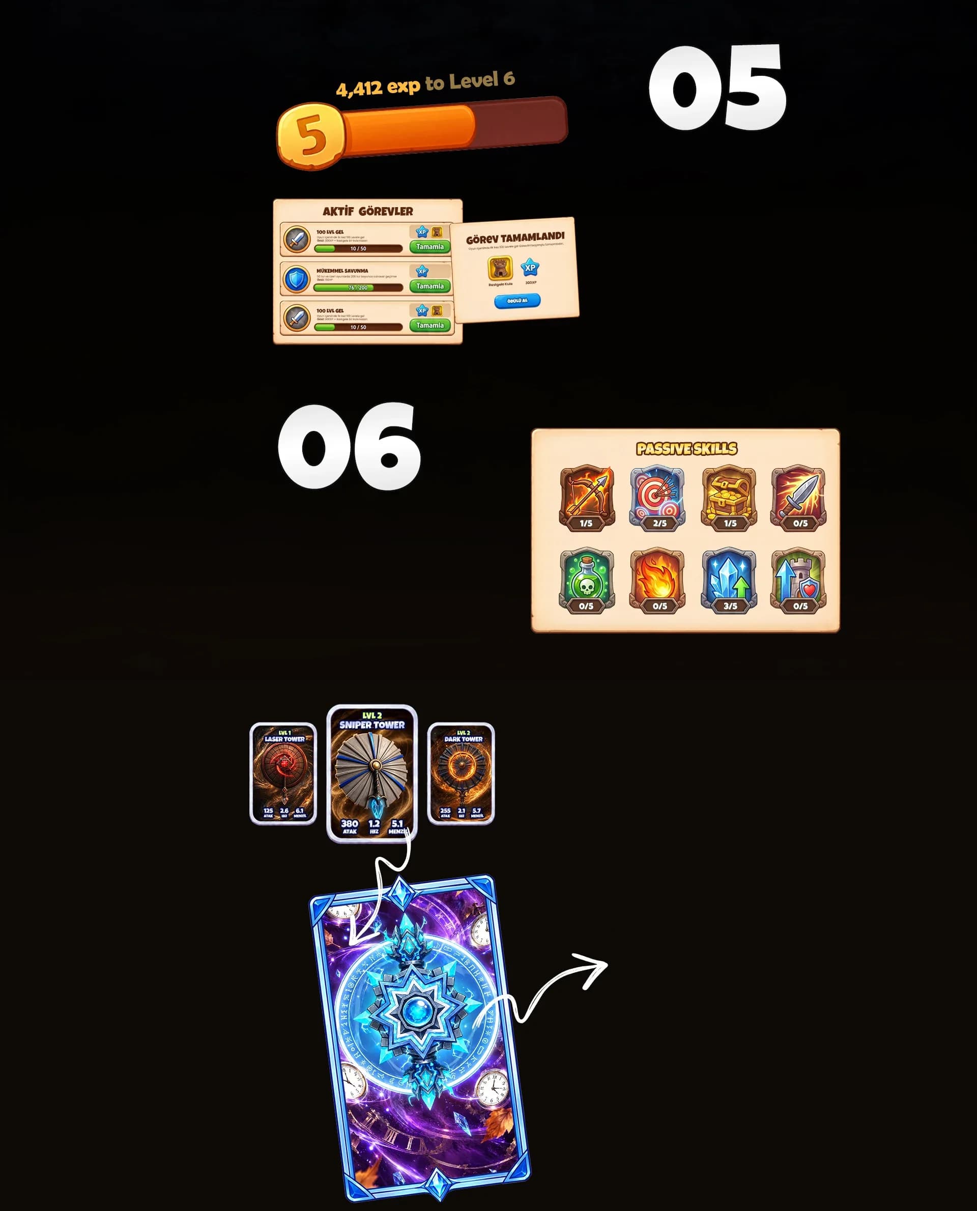 05 LEVEL ATLA GÜÇLEN. 06 SKILL POINT. Oyunda Böyle Gözükür, Haydi oyuna başla!